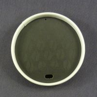Черная бумажная крышка Кофе с текстом для стакана 80 мм